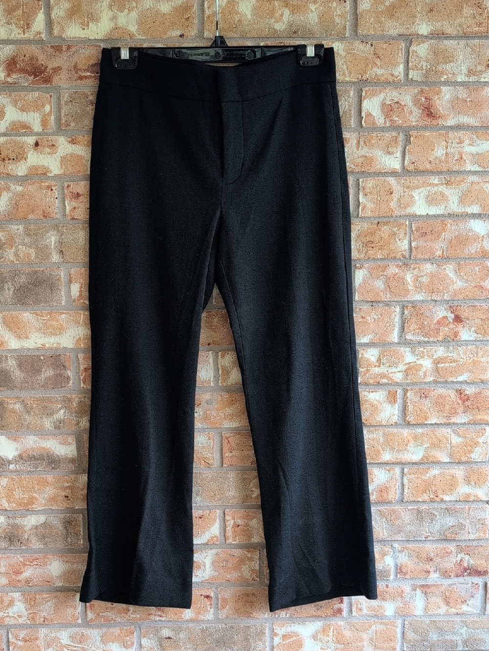Vince Black Boot-Cut Wide-Leg Pants